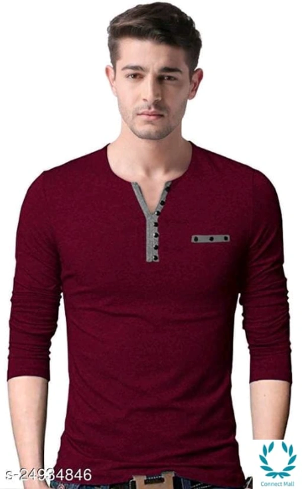  Classy Modern Men Tshirts - S, Maroon, Cotton, Pack of:1